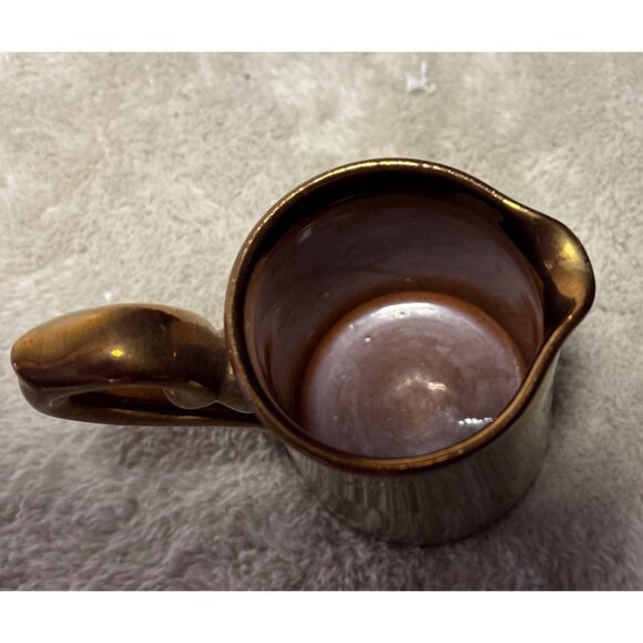 Vintage Gibsons Copper Lustre Creamer & Sugar Bowl Set - Picture 10 of 16